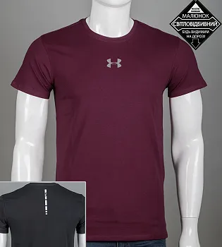 Футболка чоловіча Under Armour Reflective Марсала 2424м,  (1шт), M