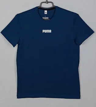 Футболка 100% Х/Б юніор PUMA 4317п (Уп.4шт XS, S), Темно-синій