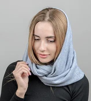 Снуд трикотажний (20206), Блакитний