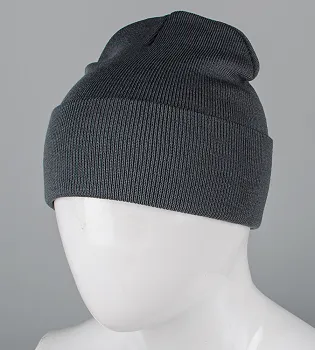 Базова шапка з відворотом на флісі (23206), Графіт