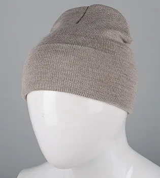 Базова шапка з відворотом на флісі (23206), Капучино
