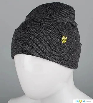 Подвійна з відворотом без підкладки Остін Тризуб, Антрацит