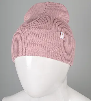 Бавовняна подвійна резинка з відворотом (С2325), Пудра