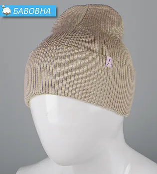 Бавовняна подвійна резинка з відворотом (С2325), Св. Льон