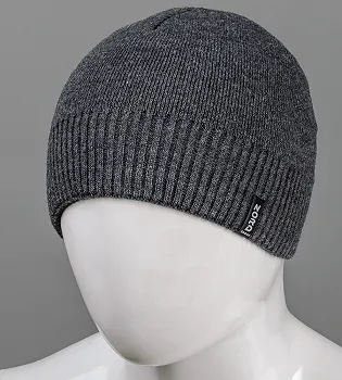 Шапка чоловіча 4-кл. без відвороту (С2213), Антрацит