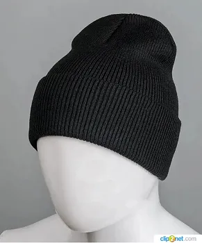 Базова подвійна з відворотом "Резинка" (231212), Чорний