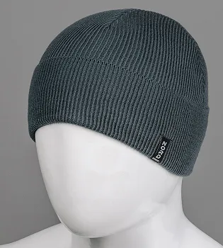 Шапка чоловіча з відворотом (С2007), Графіт