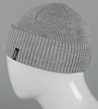 В'язана шапка з відворотом на флісі Nord (251252), Св.Сірий меланж