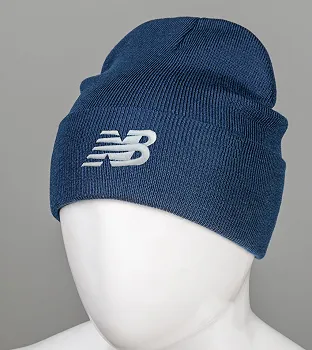 Шапка молодіжна з вишивкою New Balance (m33), Темно-синій