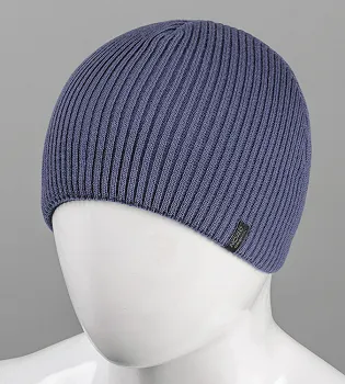 Шапка чоловіча 4-кл. без відвороту (С2215), Сіро-синій