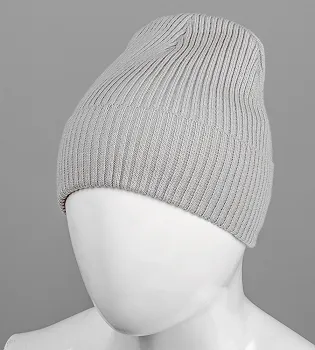 Базова шапка Резинка на ФЛІСІ (201030ф), Світло-сірий