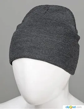 Базова подвійна шапка з відворотом (23205), Антрацит