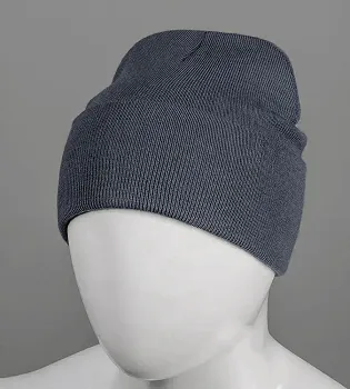 Базова подвійна шапка з відворотом (23205), Графіт