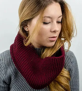 Снуд в'язаний "Ланцюжок", Марсала