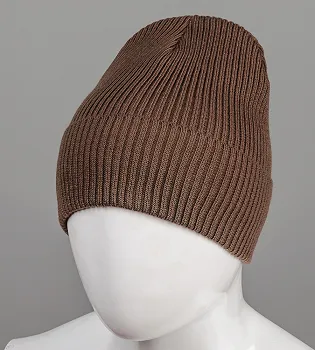 Базова шапка Резинка на ФЛІСІ (201030ф), Коричневий