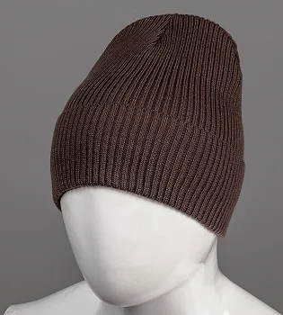 Базова шапка Резинка на ФЛІСІ (201030ф), Шоколад