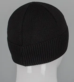 Чоловіча шапка з відворотом на флісі Nord (251262), Чорний