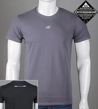 Футболка чоловіча NB Reflective 2423м (Уп.4шт M-XXL), Сірий