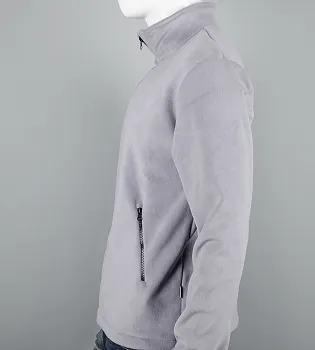 Флісова кофта на замку 2692ф (Уп.4шт M-XXL), Світло-сірий