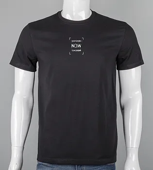 Футболка чоловіча NOW 2605м (Уп.4шт M-XXL), Чорний