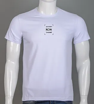 Футболка чоловіча NOW 2605м (Уп.4шт M-XXL), Білий
