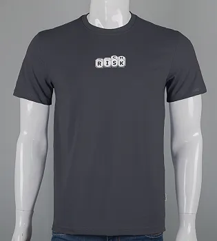 Футболка чоловіча Risk 2607м (Уп.4шт M-XXL), Графіт