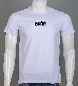 Футболка чоловіча Risk 2607м (Уп.4шт M-XXL), Білий