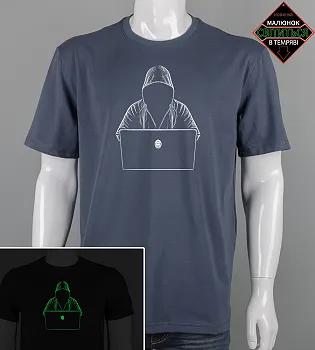 Футболка батал Hacker 2609б (Уп.4шт 3XL,4XL), Графіт