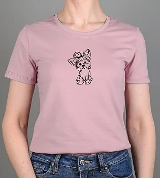 Футболка жіноча York 2475ж (Уп.4шт M-XXL), Пудра