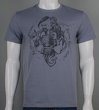 Футболка чоловіча Козак Сірий 2503м,  (1шт), XL