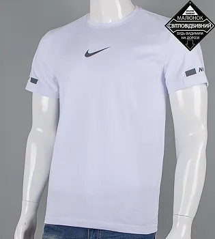 Футболка чоловіча Nike Reflective Білий 2430м (1шт), XL