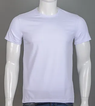 Футболка чоловіча Однотонна 2300м (Уп.4шт M-XXL), Білий