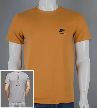 Футболка чоловіча NIKE 2326м (Уп.4шт M-XXL), Гірчиця