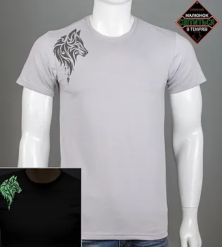 Футболка чоловіча Wolf 2508м (Уп.4шт M-XXL), Світло-сірий