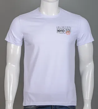 Футболка чоловіча NYC 2529м (Уп.4шт M-XXL), Білий