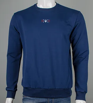 Світшот чоловічий Орнамент 7415с (Уп.4шт M-XXL), Темно-синій