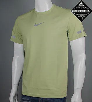 Футболка чоловіча Nike Reflective Світла Оливка 2430м (1шт), M