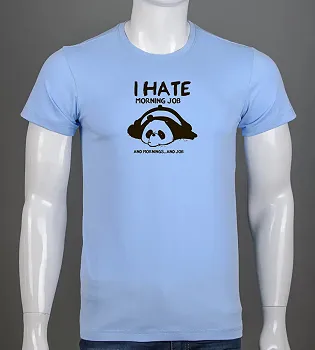 Футболка чоловіча Panda 2509м (Уп.4шт M-XXL), Блакитний