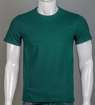 Футболка чоловіча Однотонна 2300м (Уп.4шт M-XXL), Смарагдовий