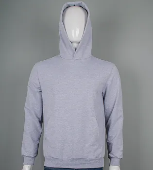 Худі двонитка Однотонна 9450с (Уп.4шт M-XXL), Св.Сірий меланж