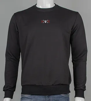 Світшот чоловічий Орнамент 7415с (Уп.4шт M-XXL), Чорний