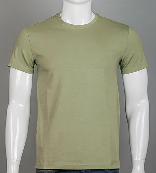 Футболка чоловіча Однотонна 2300м (Уп.4шт M-XXL), Світла оливка