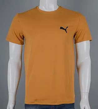 Футболка чоловіча Puma вишивка 2452м (Уп.4шт M-XXL), Гірчиця