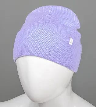 Шапка-лопатка з відворотом, FERO, Бузковий