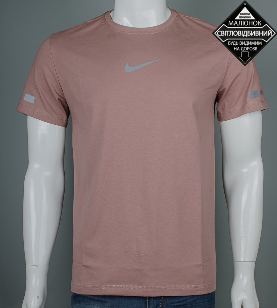 Футболка чоловіча Nike Reflective Капучино 2430м (1шт)