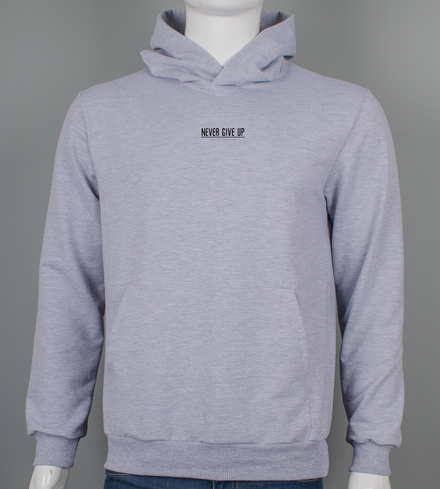 Худі двонитка Never Give Up 9452с (Уп.4шт M-XXL)