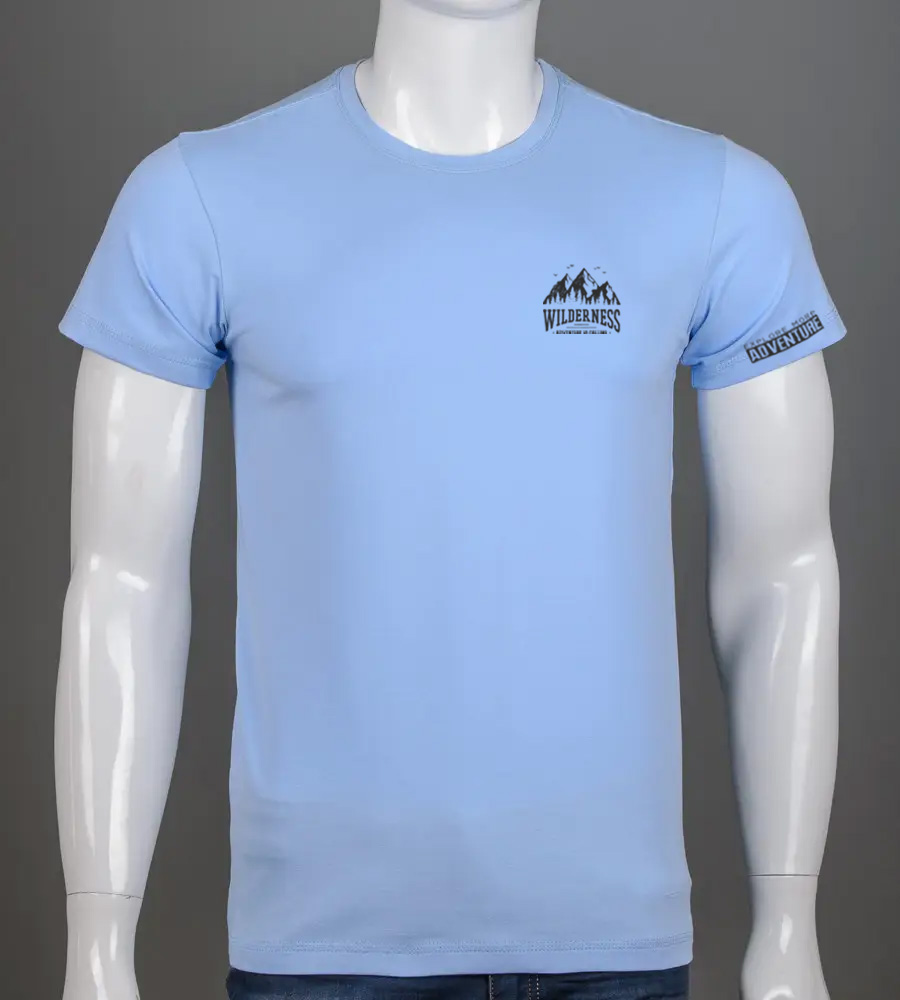 Футболка чоловіча Wilderness 2405м (Уп.4шт M-XXL), Блакитний 1